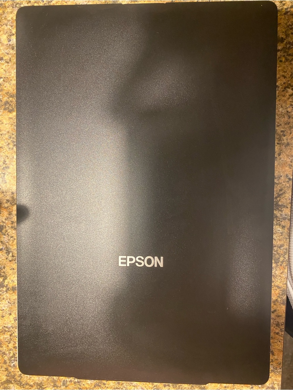 Epson Black Flatbed Portable Scanner Top Cover
